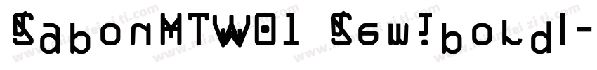 SabonMTW01 SemiboldI字体转换